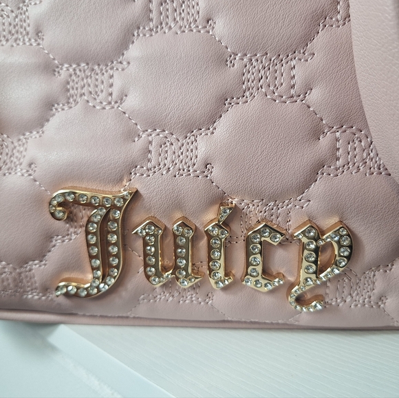 💎 NWT JUICY COUTURE DEMURE QUILTED TOTE | Blush Pink - Picture 5 of 7